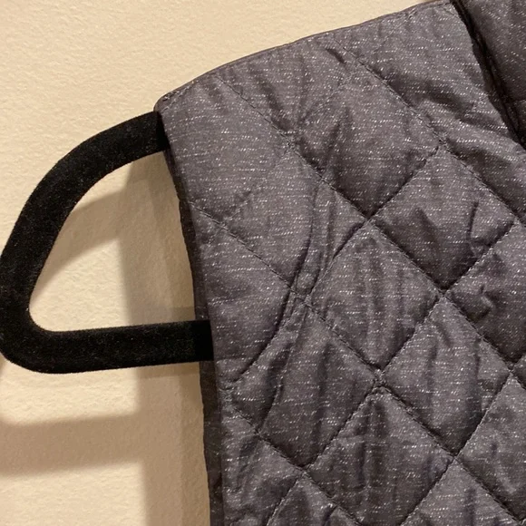 Banana Republic Puffer Medium Vest Dark Gray with speckled pattern - Picture 2 of 14